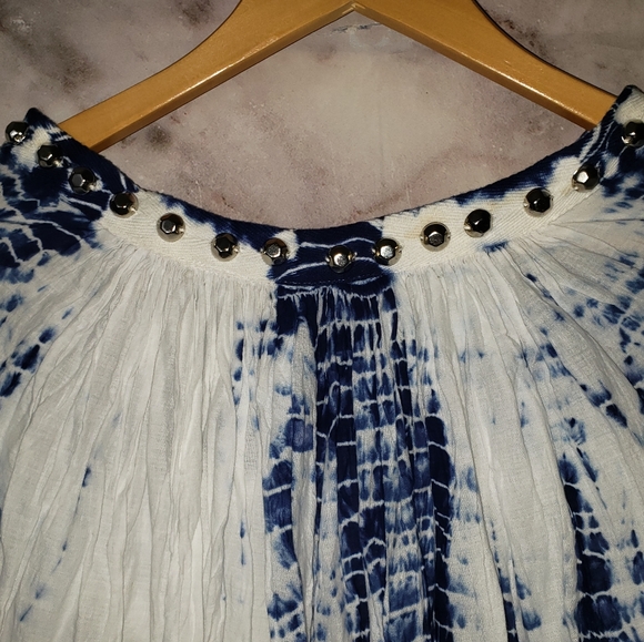 NEW! Guess boho tie dye maxi shirt sz. XS - Picture 6 of 16